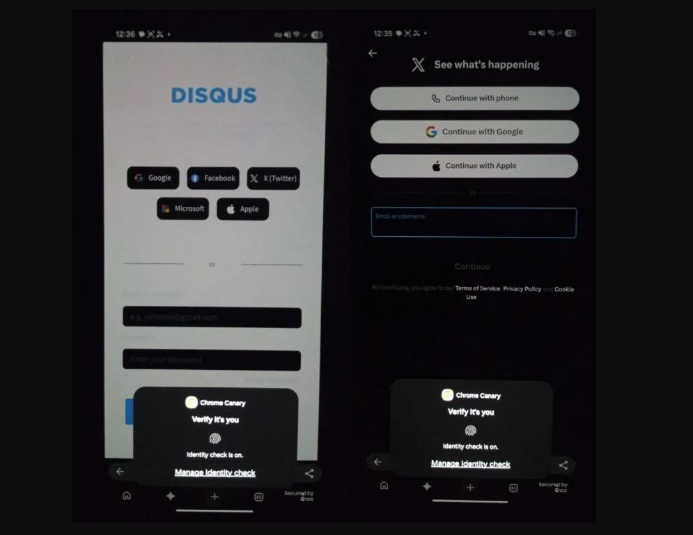 Chrome для Android тестирует биометрию перед автозаполнением паролей