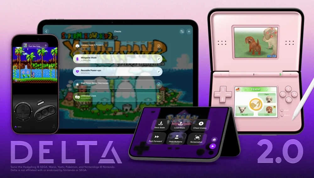 Эмулятор Delta 2.0 получил поддержку iPhone Duo и Sega Genesis
