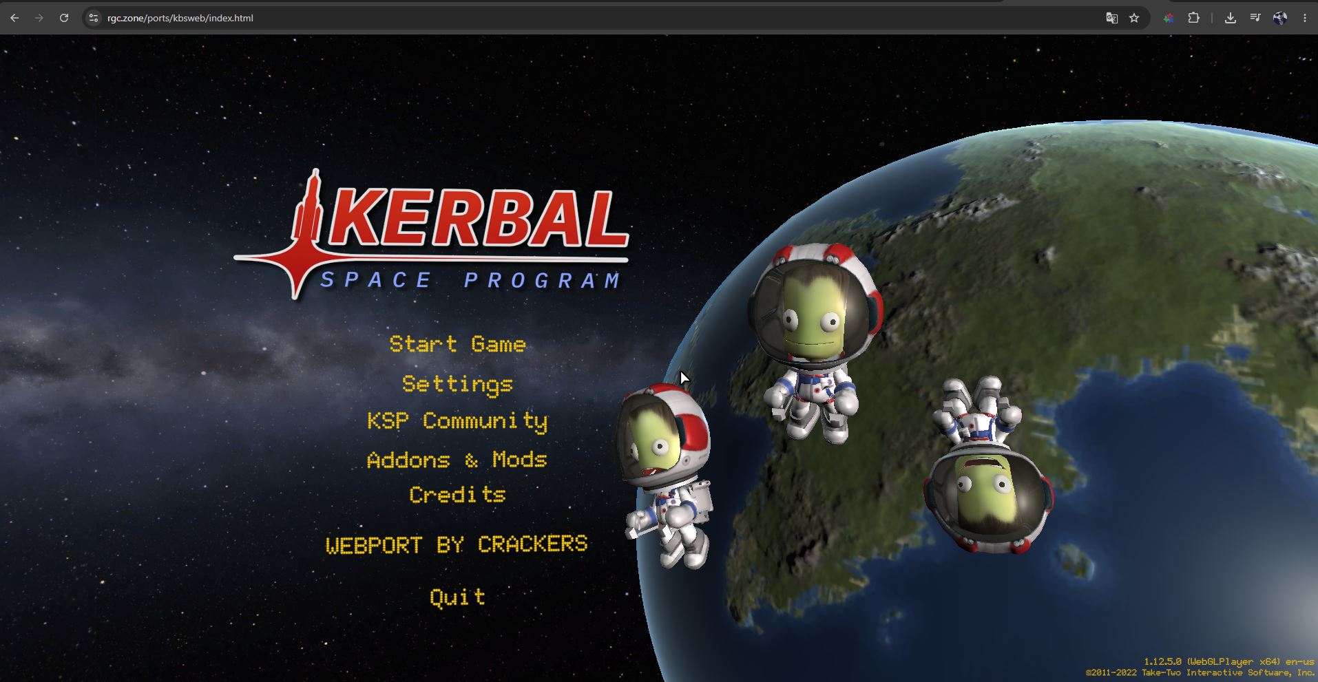 Kerbal Space Program запустили в браузере