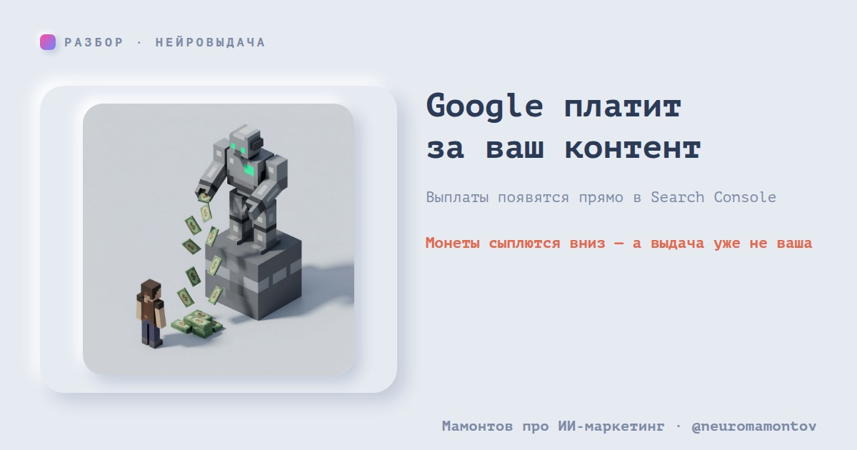 Google тестирует выплаты авторам за влияние на ответы ИИ