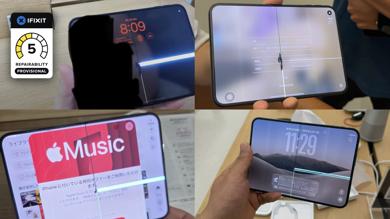 iFixit назвала шарнир возможной причиной поломок дисплея iPhone Duo