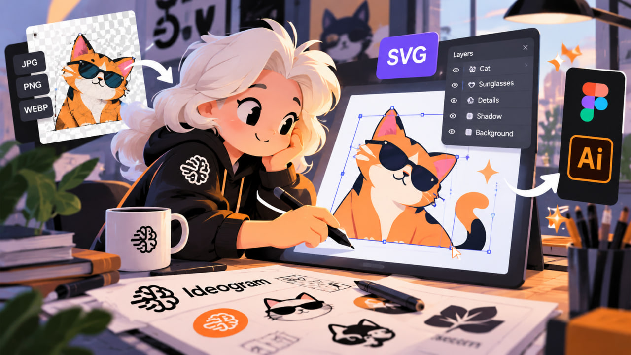 Ideogram представила Vector 1.0 для генерации редактируемых SVG