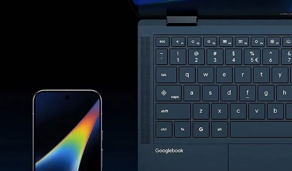 В клавиатуру Googlebook добавили физические кнопки навигации Android